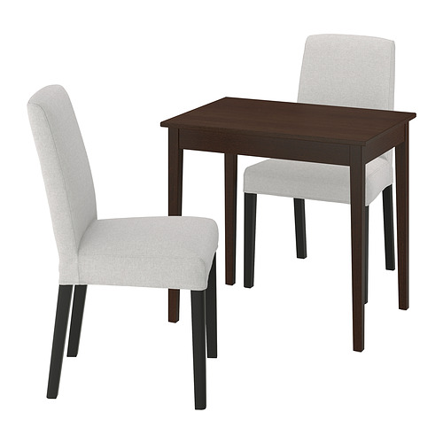 BERGMUND/NÄSINGE table and 2 chairs