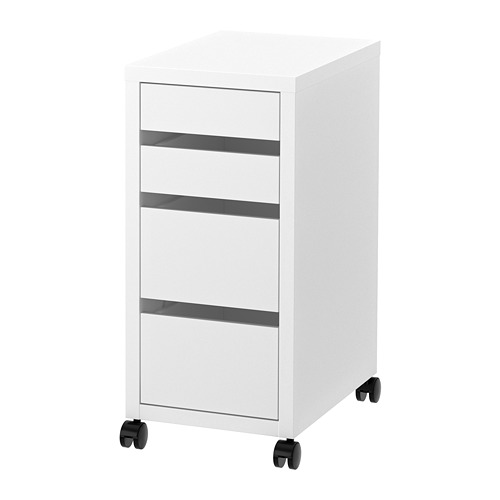 MICKE drawer unit on castors