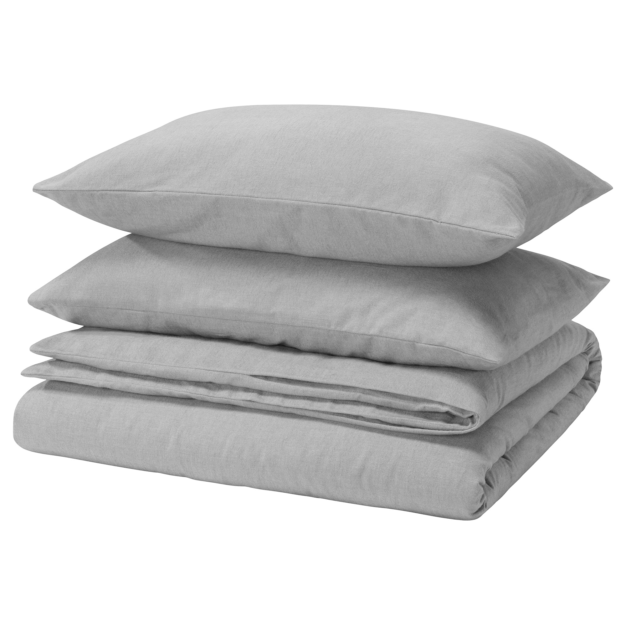 GROVSNÄRJA duvet cover and 2 pillowcases