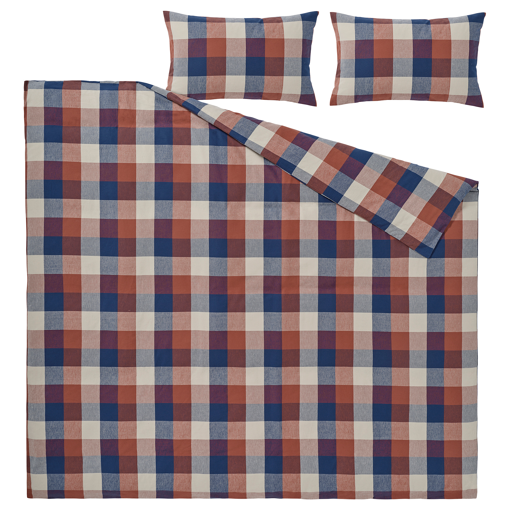 BLÅSENAP duvet cover and 2 pillowcases