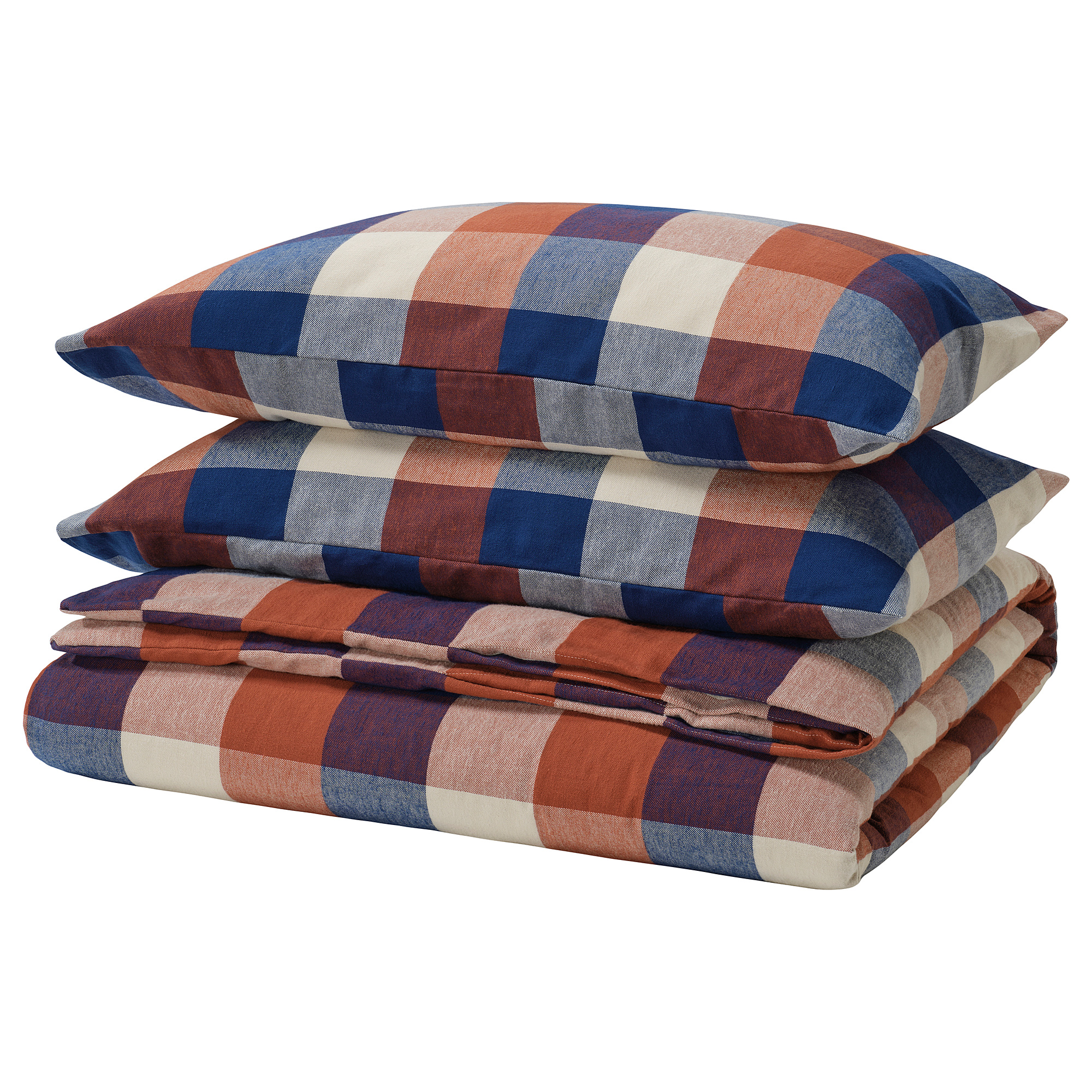 BLÅSENAP duvet cover and 2 pillowcases