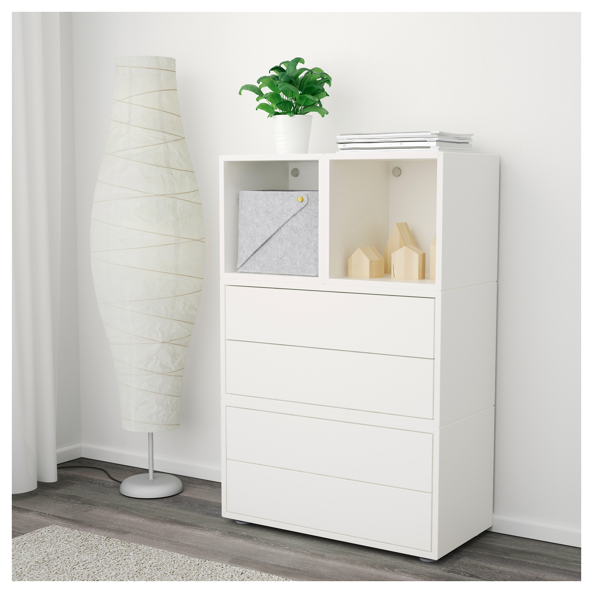 EKET combination with feet, white IKEA Hong Kong