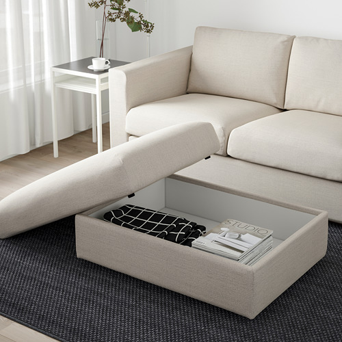 VIMLE footstool with storage