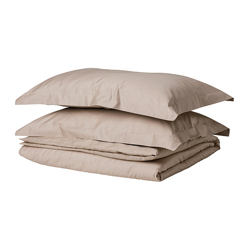 LUKTJASMIN duvet cover and 2 pillowcases