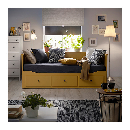 HEMNES day-bed frame with 3 drawers