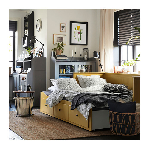 HEMNES day-bed frame with 3 drawers
