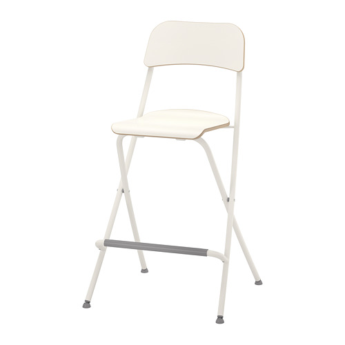 FRANKLIN bar stool with backrest, foldable