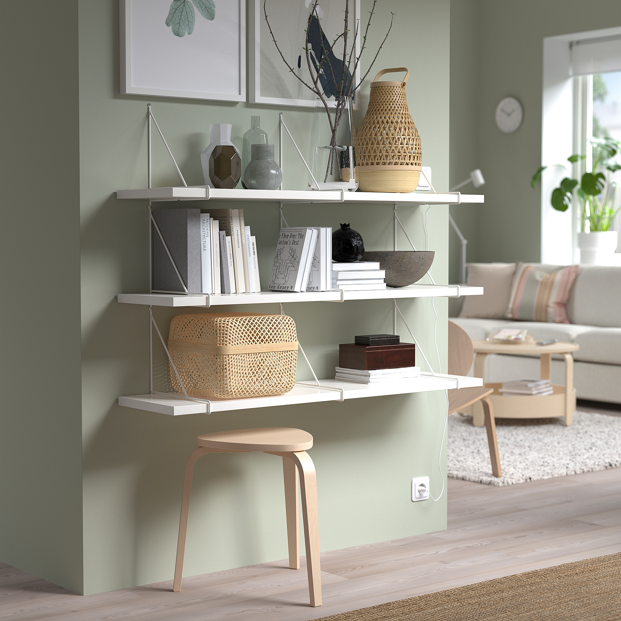 PERSHULT/BERGSHULT wall shelf combination