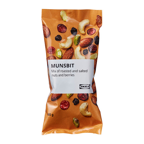 MUNSBIT - 雜錦焗果仁/雜莓乾, 鹽味, 60 克 | IKEA 香港及澳門 - PE944468_S4