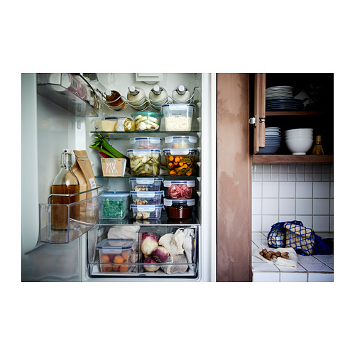 IKEA 365+ food container, square/plastic, 750 ml