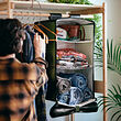 KOMPISHÄNG hanging storage with 3 compartments