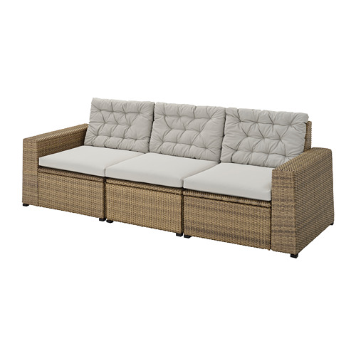 SOLLERÖN 3-seat modular sofa, outdoor