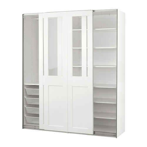 PAX/GRIMO wardrobe with sliding doors