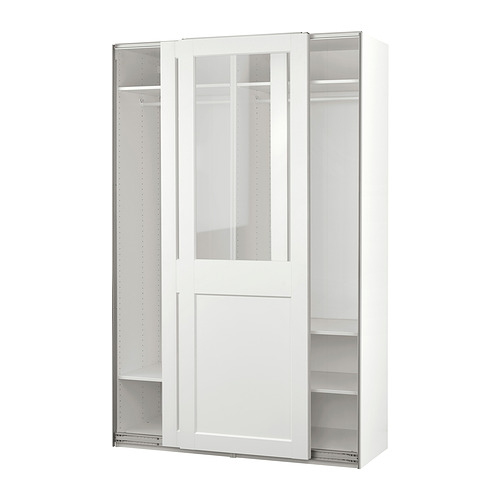PAX/GRIMO wardrobe with sliding doors