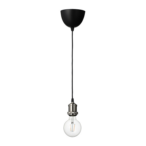 LUNNOM/JÄLLBY pendant lamp with light bulb