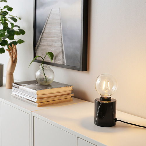 MARKFROST/LUNNOM table lamp with light bulb