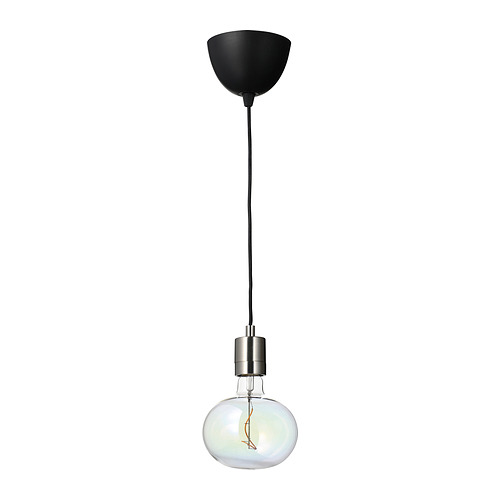 MOLNART/SKAFTET pendant lamp with light bulb