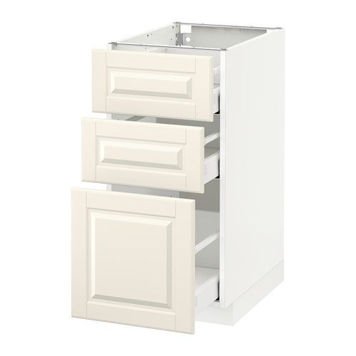 METOD base cabinet with 3 drawers