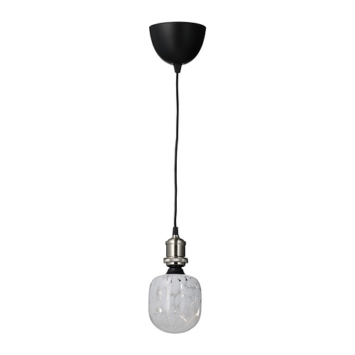 MOLNART/JÄLLBY pendant lamp with light bulb