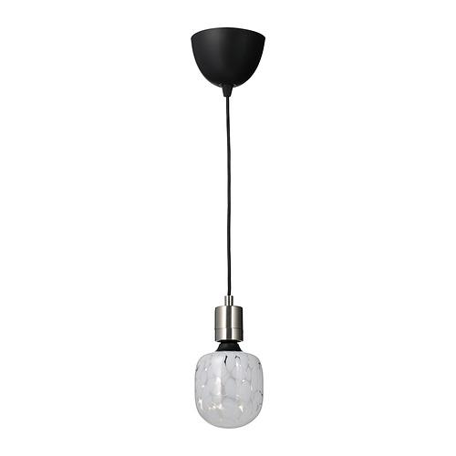 MOLNART/SKAFTET pendant lamp with light bulb