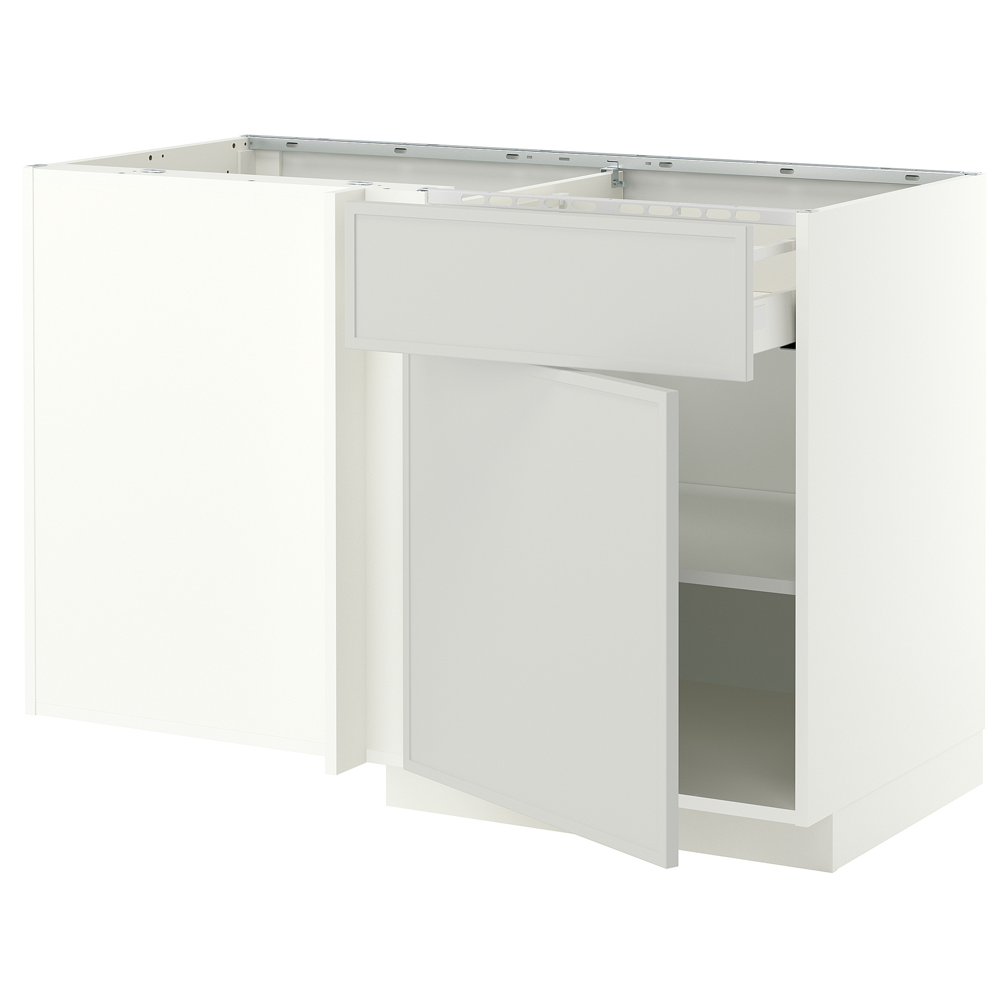 METOD/MAXIMERA corner base cab w drawer and shelf