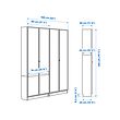 BILLY/HÖGBO 書櫃連玻璃門組合