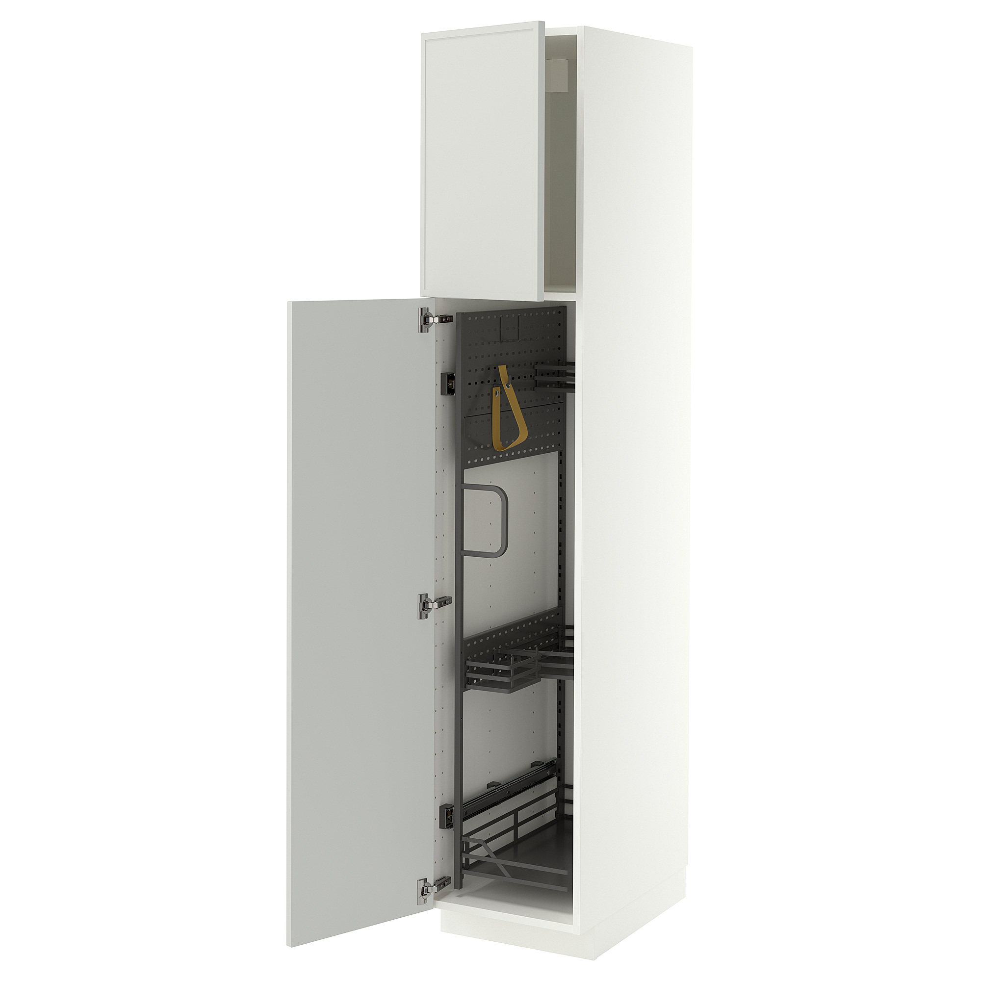METOD high cabinet with cleaning interior