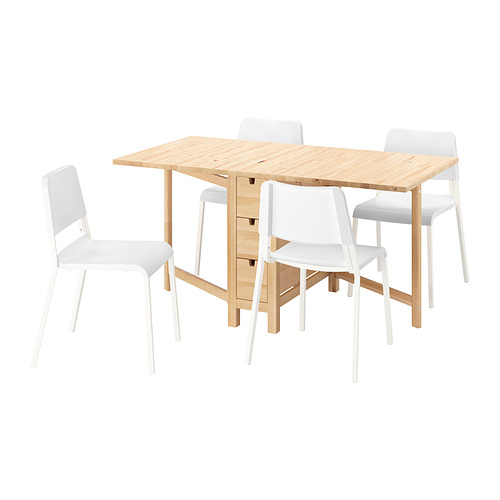 NORDEN/TEODORES table and 4 chairs