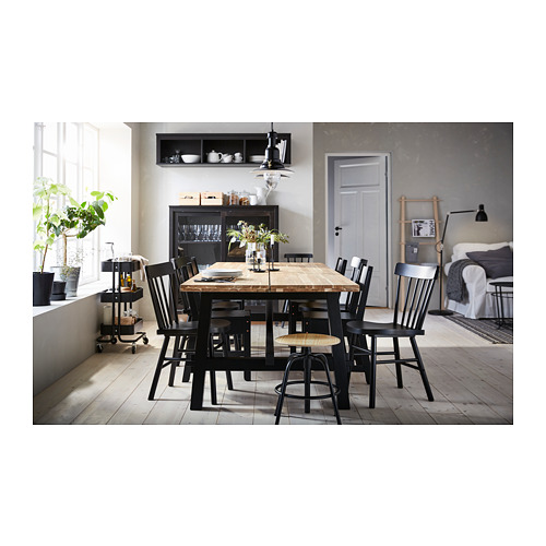 NORRARYD/SKOGSTA table and 6 chairs