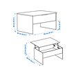 ÖSTAVALL adjustable coffee table