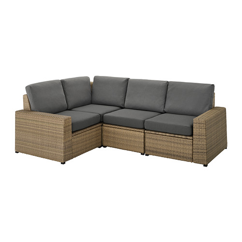 SOLLERÖN modular corner sofa 3-seat, outdoor