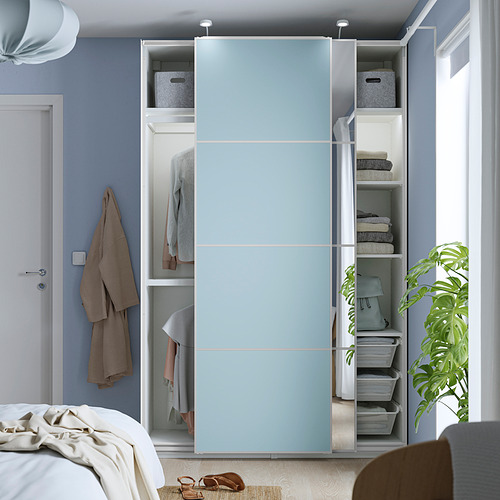 PAX/MEHAMN/AULI wardrobe with sliding doors
