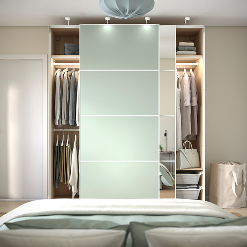 PAX/MEHAMN/AULI wardrobe with sliding doors