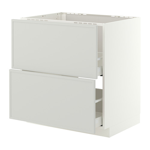 METOD/MAXIMERA 星盆用地櫃連2面板/2抽屜
