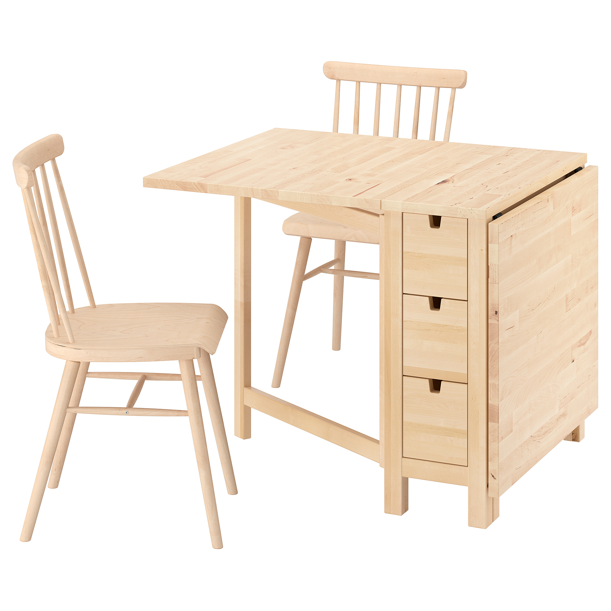 NORDEN/HÖGVED table and 2 chairs