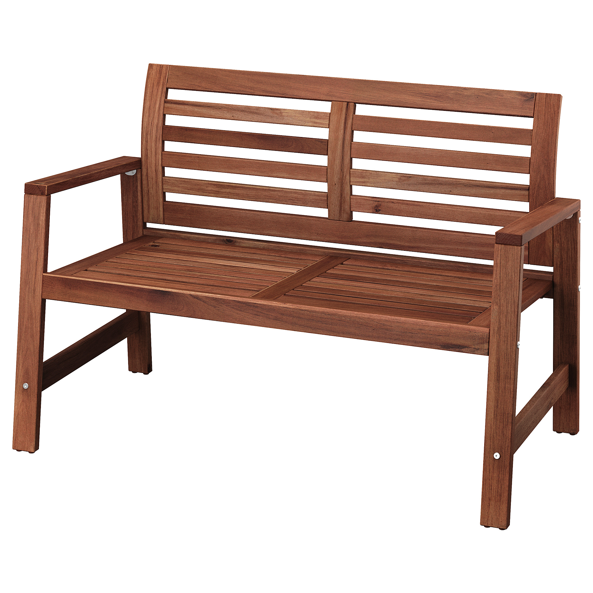 ÄPPLARÖ bench with backrest, outdoor, brown stained IKEA Hong Kong