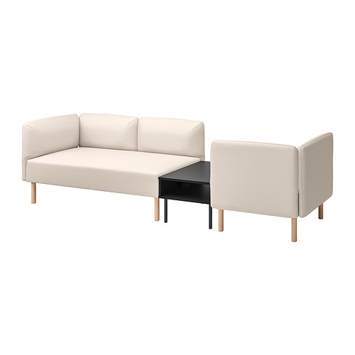 LILLEHEM 3-seat modular sofa with side table