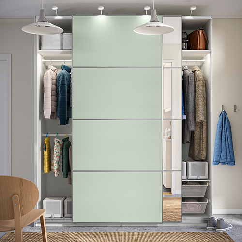 PAX/MEHAMN/AULI wardrobe with sliding doors