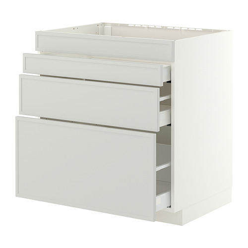 METOD/MAXIMERA 爐具地櫃連4面板/3抽屜