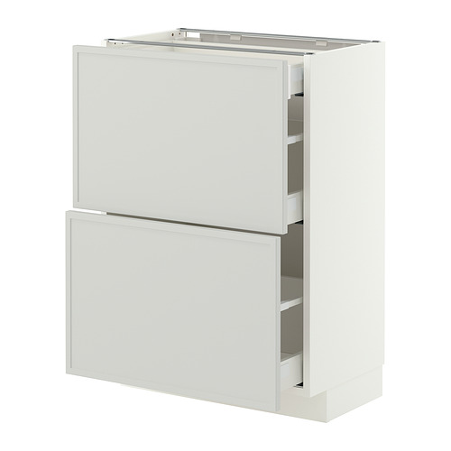 METOD/MAXIMERA 地櫃連面板抽屜組合