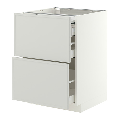 METOD/MAXIMERA 地櫃連拉出式工作檯面/3抽屜