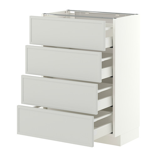 METOD/MAXIMERA 地櫃連4面板/4抽屜