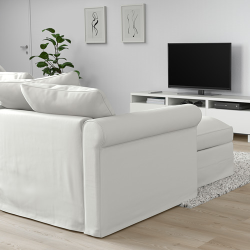 GRÖNLID 3-seat sofa-bed with chaise longue