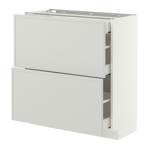 METOD/MAXIMERA 地櫃連面板抽屜組合