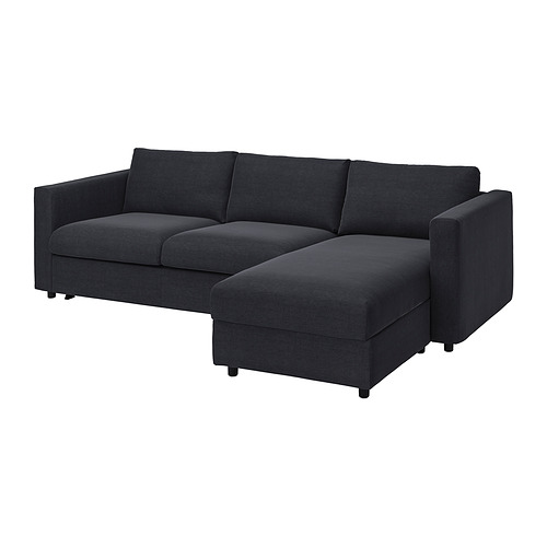 VIMLE 3-seat sofa-bed with chaise longue