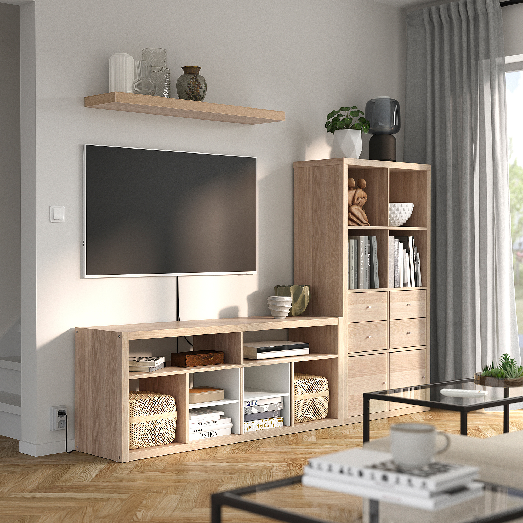 LACK/KALLAX TV storage combination