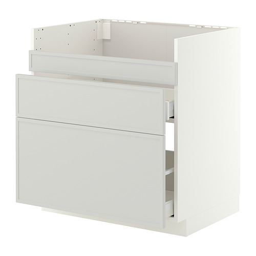 METOD/MAXIMERA HAVSEN星盆用地櫃連3面板/2抽屜