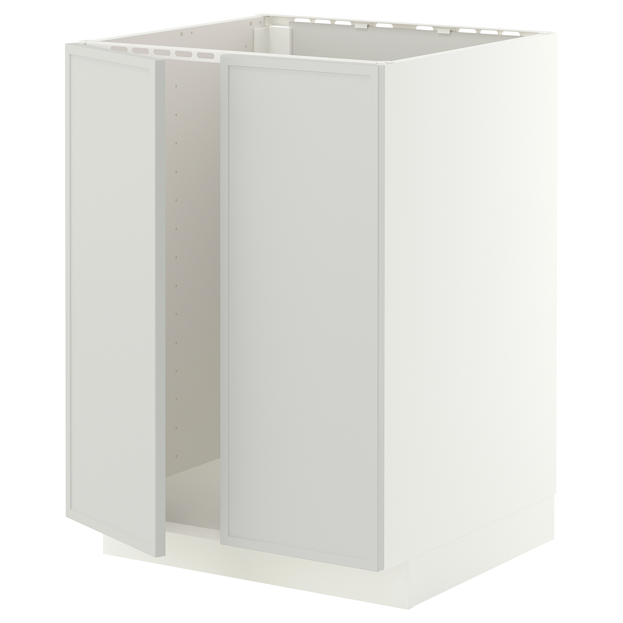 METOD base cabinet for sink + 2 doors