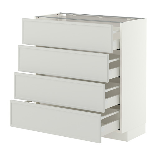 METOD/MAXIMERA 地櫃連4面板/4抽屜