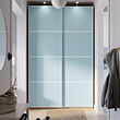 PAX/MEHAMN wardrobe with sliding doors